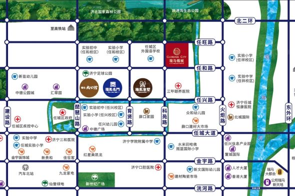 瑞马锦城交通图