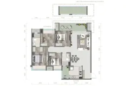 保利和光尘樾4室2厅1厨2卫建面127.77㎡