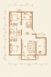 鑫源·鑫都汇3室2厅1厨2卫建面123.08㎡