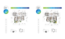 株洲绿地智慧生态城3室2厅1厨2卫建面108.00㎡