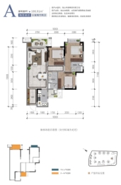 天府孔雀城3室2厅1厨2卫建面106.91㎡