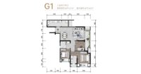 G1户型建面约99.67平