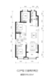 千渡·东山晴3室2厅1厨2卫建面119.00㎡