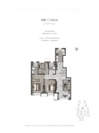温泉新都孔雀城3室2厅1厨2卫建面105.0㎡
