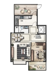 城投·尚德府3室2厅1厨3卫建面190.00㎡