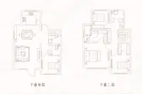 150平米下叠边户