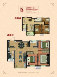 鼎世华府3室2厅1厨1卫建面121.00㎡