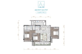 美的云来3室2厅1厨2卫建面93.00㎡