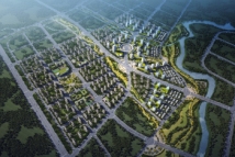 郑州世茂海峡国际城项目索河西区概规全貌效果图