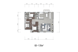 汇置·尚都3室3厅1厨3卫建面135.00㎡