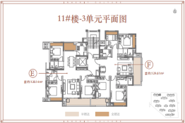 南阳财富·世家3室2厅1厨2卫建面120.14㎡