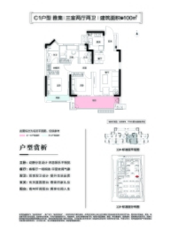 亳州·金科府3室2厅1厨2卫建面100.00㎡