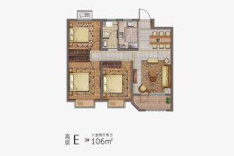 宝丽江山樾3室2厅1厨2卫建面106.00㎡