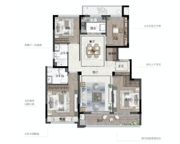 安吉慢谷4室2厅1厨2卫建面125.00㎡