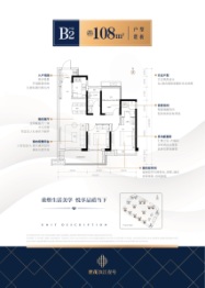 世茂滨江壹号2室2厅1厨2卫建面108.00㎡