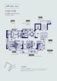 芦溪碧桂园4室2厅1厨2卫建面138.00㎡