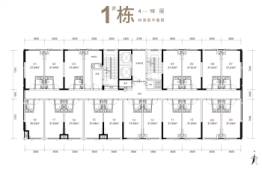 芝林商务中心1室1厅1厨1卫建面36.64㎡