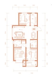 德贤华府3室2厅1厨2卫建面109.00㎡