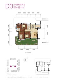 佳乐世纪城4室2厅1厨2卫建面151.00㎡