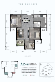 融堃·北麓云山3室2厅1厨1卫建面77.00㎡