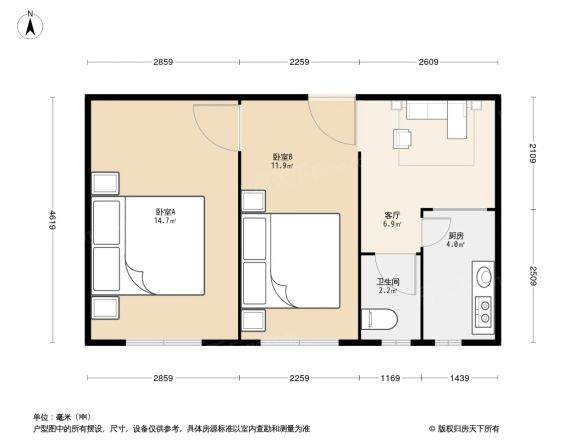 金蝉北里21号院户型图