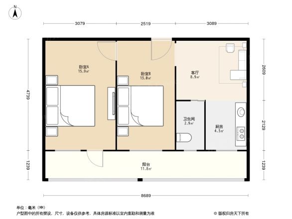 金蝉北里21号院户型图