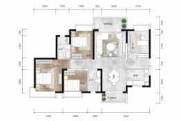 三盈·新壹城4室2厅1厨2卫建面121.00㎡