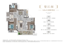 保利·时光印象建面约105㎡三房