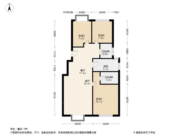 诺德逸府户型图