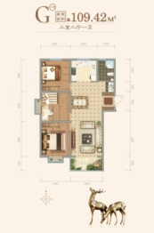 大福·禧临门3室2厅1厨1卫建面109.42㎡