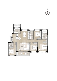 浦发仁恒·珊瑚世纪4室2厅1厨3卫建面157.00㎡