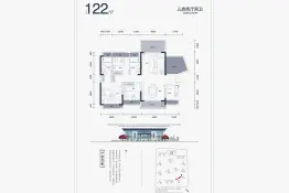 山湖海·奥园江山府3室2厅1厨2卫建面122.00㎡