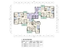 锦泰花苑4室2厅1厨2卫建面123.17㎡