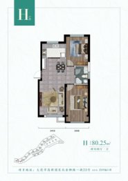 富春山居2室2厅1厨1卫建面80.25㎡