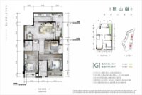 小高层G户型建面约99.88平