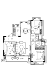 建工公园壹号3室2厅1厨2卫建面120.00㎡