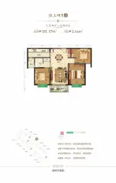 大理海上明月3室2厅1厨1卫建面105.07㎡