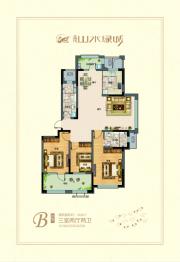 盛德山水绿城3室2厅1厨2卫建面148.00㎡