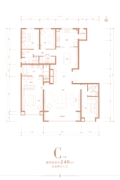 龙城金茂府4室2厅1厨3卫建面249.0㎡