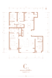 龙城金茂府4室2厅1厨3卫建面249.00㎡