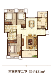 国投·林溪郡3室2厅1厨2卫建面131.00㎡