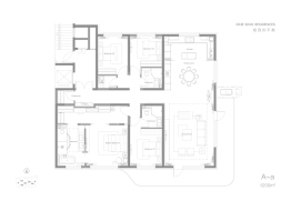 中海甲叁號院4室2厅1厨4卫建面200.00㎡