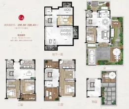 建东·山水怡庭5室2厅1厨4卫建面296.86㎡