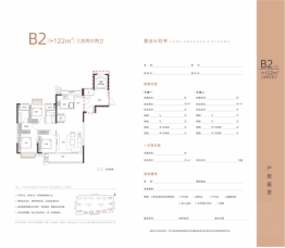 红星 九颂|时代城3室2厅1厨2卫建面122.00㎡