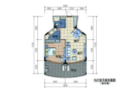 晋唐海湾1室2厅1厨1卫建面83.00㎡