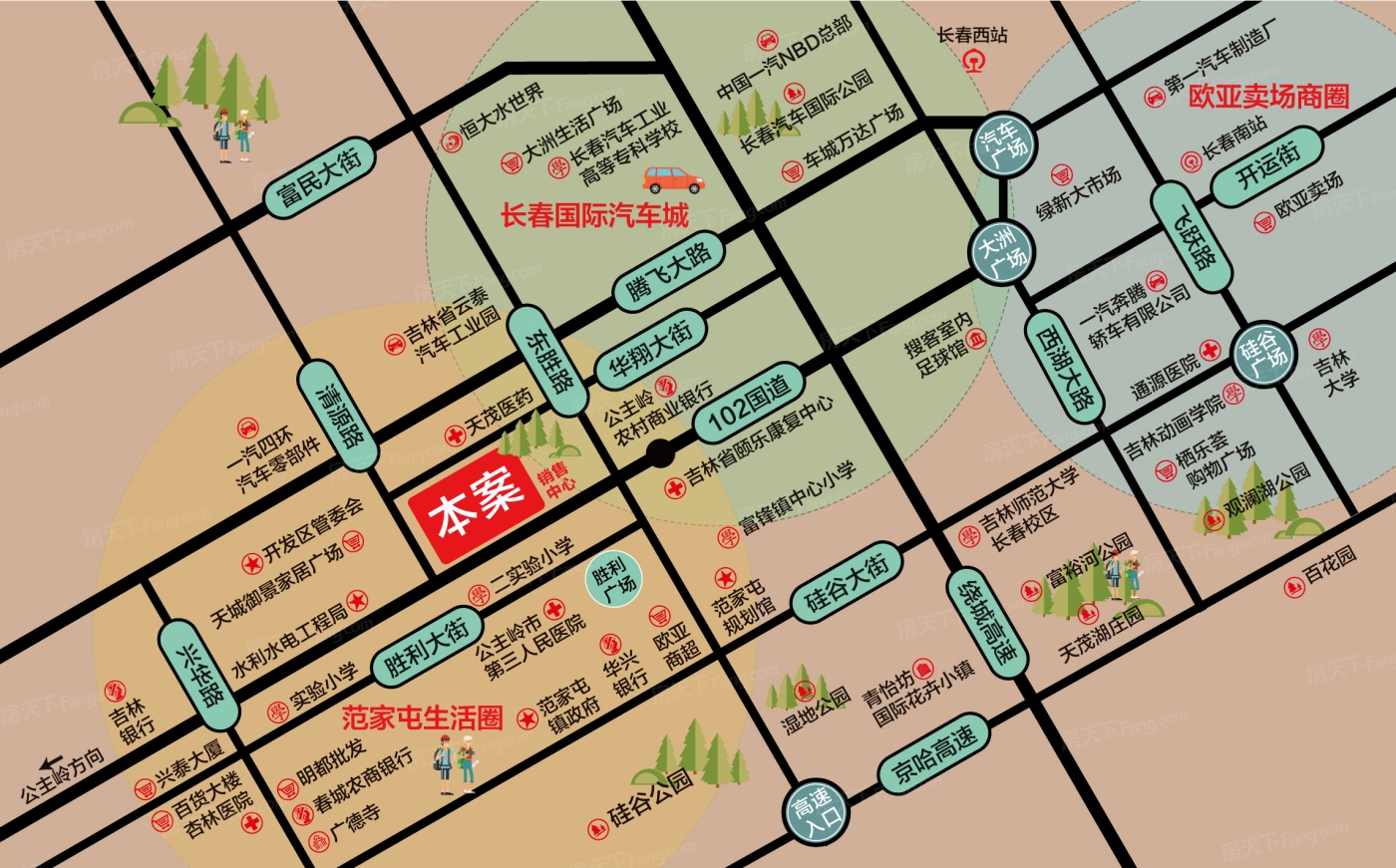吉邦水韵铭城交通图