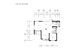 沁芳苑2室2厅1厨1卫建面89.00㎡