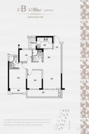 碧桂园铂玺湾3室2厅1厨2卫建面89.00㎡