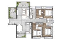 1~6栋建面约139平户型