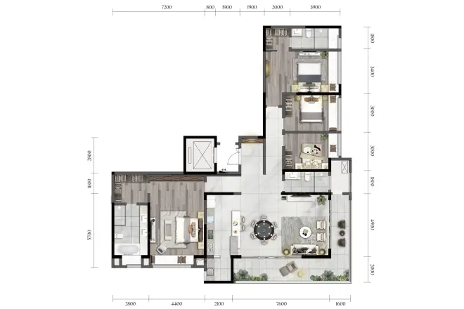 华侨城嘉陵江天·嘉禧户型图
